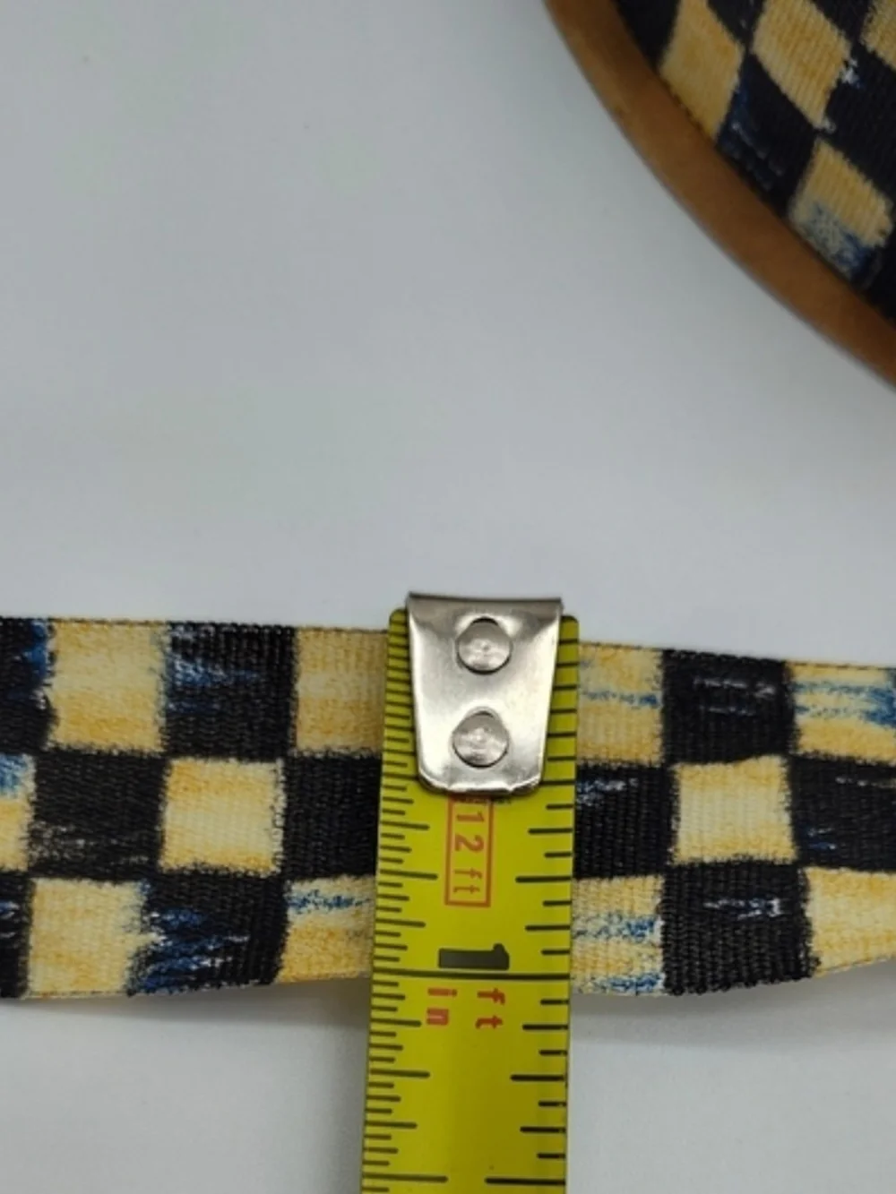 MACKENZIE-CHILDS Courtly Check Ribbon 10 Yards 1” Retired Taffeta Yellow OOP